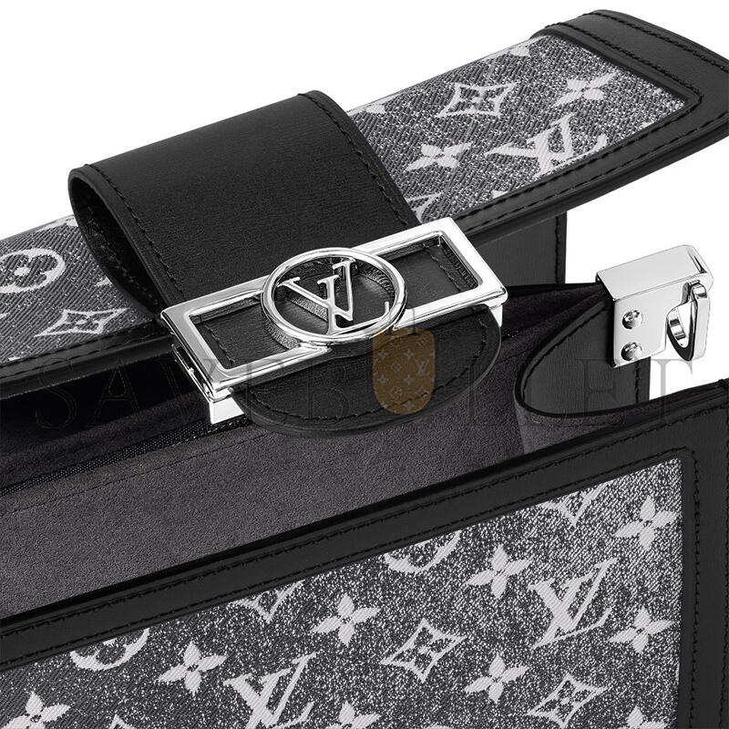 LOUIS VUITTON DENIM DAUPHINE MM M21458 (25*17*10.5cm)
